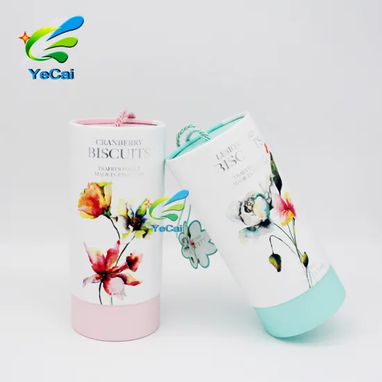 Latest design customized paper food packaging , colorful biscuits paper tube