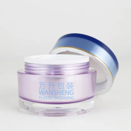 Customized acrylic eye cream jar cheap plastic jar for cosmetics