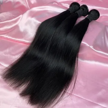 Cuticle Aligned No Chemical 100% Human Brazilian Straight Hair Weft,brazilian silky human straight hair