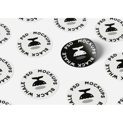 Customized black & white sticker