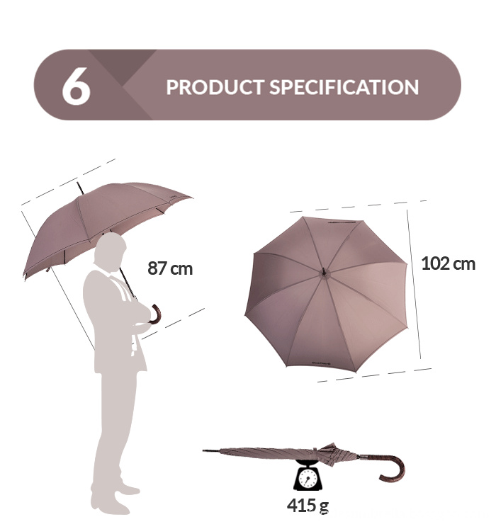 elegant stick umbrella
