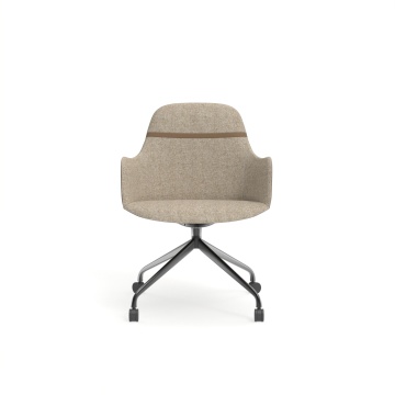 Leather Office Chair with Wheels