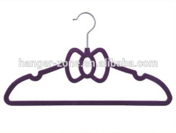 Velvet flocking coat hanger