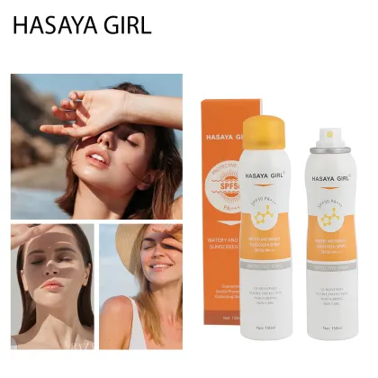 HASAYA GIRL Cooling Clear Sunscreen Spray SPF 50 - Organic Sun Protection