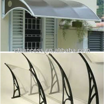 Plastic awnings Polycarbonate PC Sheet for window and door Panel