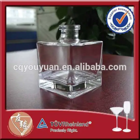 Superior qualiy square reed diffuser glass empty bottles 200ml