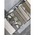 Tissu d'extérieur moderne neutre et imprimé feuilles