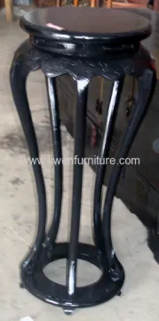 Black Antique Flower Table 