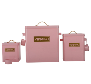 Multi-specification pink laundry storage box