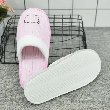 Pink Hello kitty slipper lovely woman hotel slipper