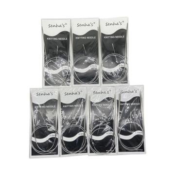 Kit de crochê de aço inoxidável - ferramentas de tricô DIY 7pcs/set