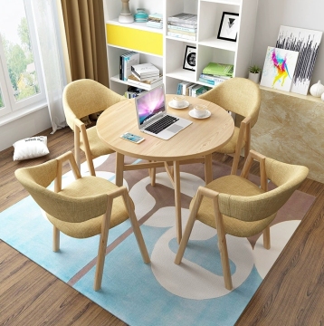 Meja makan putih minimalis
