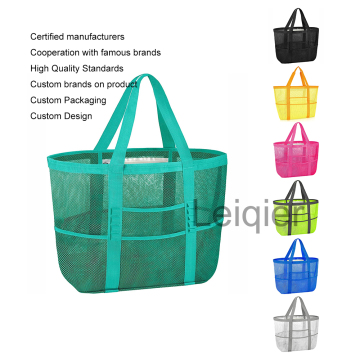 Waterproof Tote Bags: Custom Logo Mesh Beach Bag for Swimming Pool and Cruise Essentials