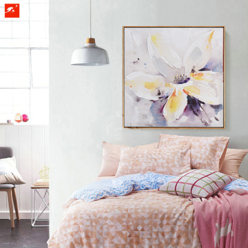 Watercolor Flowers Decorative Oil Painting with Frame