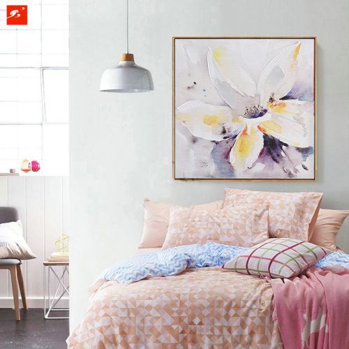 Watercolor Flowers Decorative Oil Painting with Frame