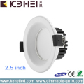 2.5 Inci Fleksibel LED Downlights Penggantian Pure White