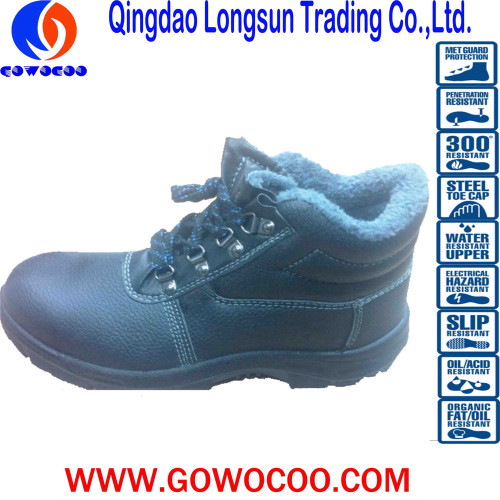 Winter Hot Sale Double Density PU Sole Safety Work Footwear (GWPU-JG065)