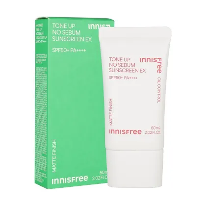 Innisfree Korean Beauty: Sebum Control & Pore Care Make-Up Kit - Tone Up, Sunscreen & More
