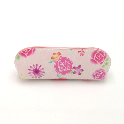 Pencil Bag Making Custom print girl power PU pencil case Supplier