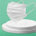 Máscara não tecida descartável branca