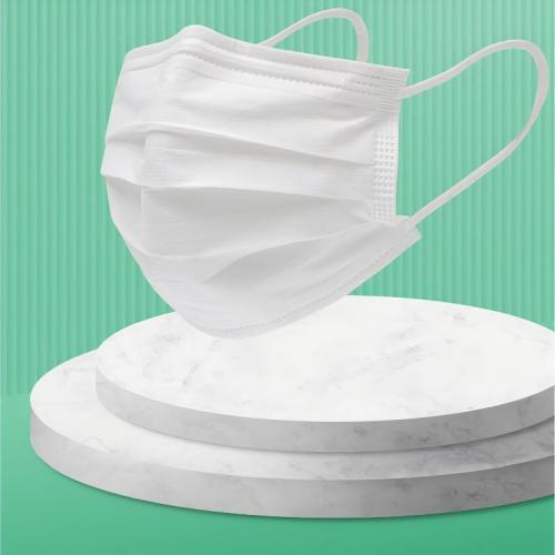 Máscara não tecida descartável branca