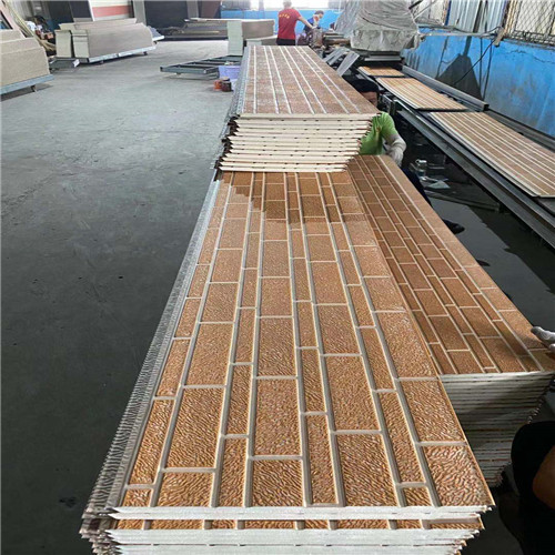 brick type PU sandwich wall exterior paneling