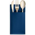 Dinner Napkins with Built-in Flatware Pocket for Silverware