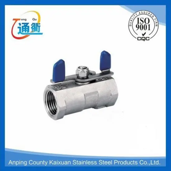 china manufacture cf8m 100 wog 1/2 inch stainless steel ball valve