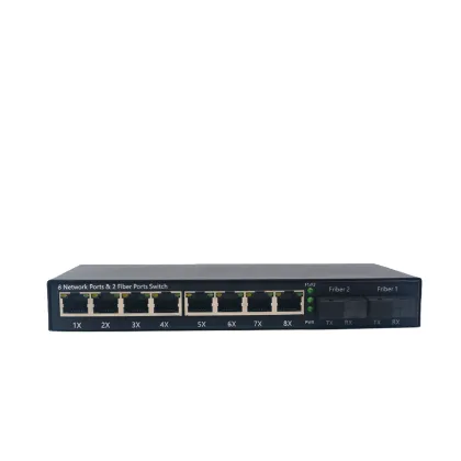 8 POE Power Supply Network Ports + 1 Optical Port POE Switch
