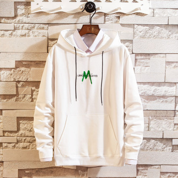 Men's fashion polyester cotton hooded sweatshirt