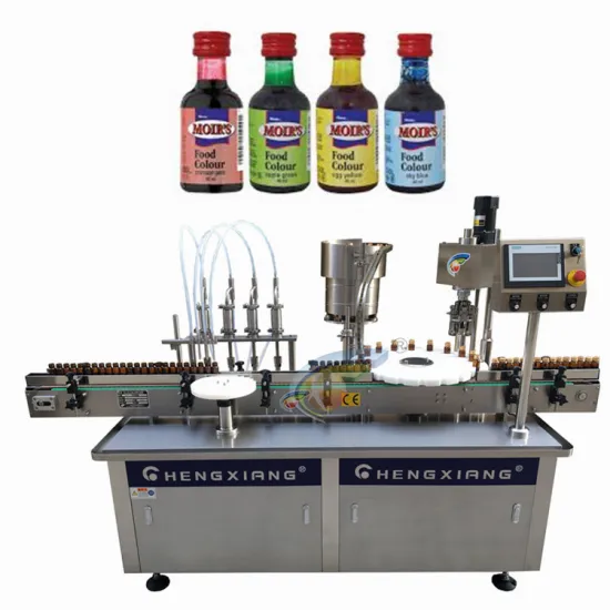 Automatic Liquid Filling and Capping Machine for Oral Syrup and Food Coloring Liquids