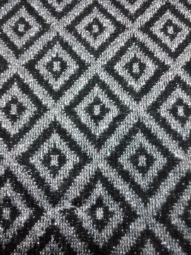 Silver Simli Poly Y / D Stripe Hacchi Jersey