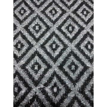 Poly Y/D Stripe Hacchi Jersey with Silver Lurex