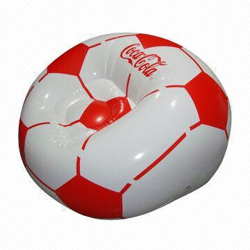 Inflatable PVC Football Sofa Chair with 0.30mm PVC Material