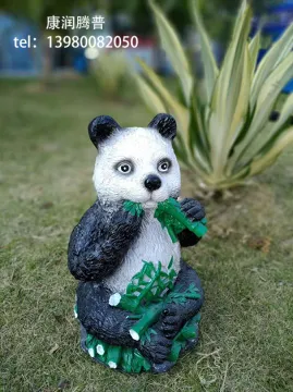 Outdoor Panda Resin Lamp