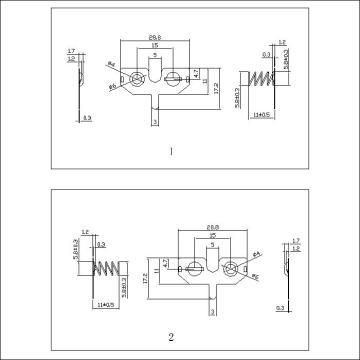 5# Cell Cylindrical Spring Battery Contacts