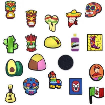 Wholesale Soft PVC Shoe Decorations & Charms by New Mexican Designers