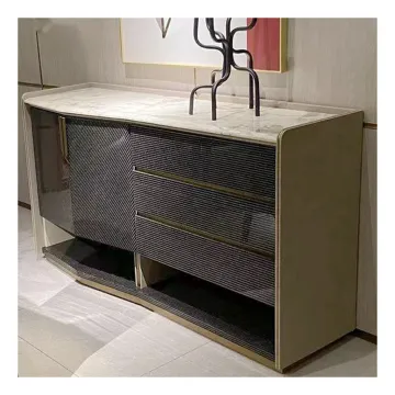 Modern Luxury Foshan Furniture Storage Side Board Cabinet Console Table