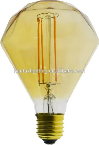 Diamond golden color E27 decorative Filament Bulb, retro vintage edison bulb