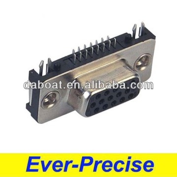 15 pin female slim type d-sub connector