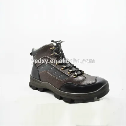thick anti skid rubber sole hiking climbing hook men best genuine leather hiking boots