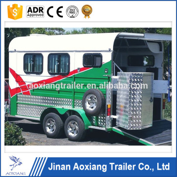 deluxe double horse loading trailer for australia,2 horse trailer sales