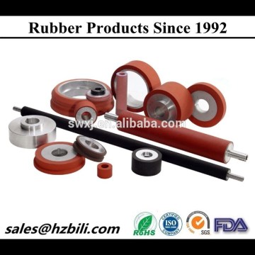 Custom vulcanized rubber coated roller