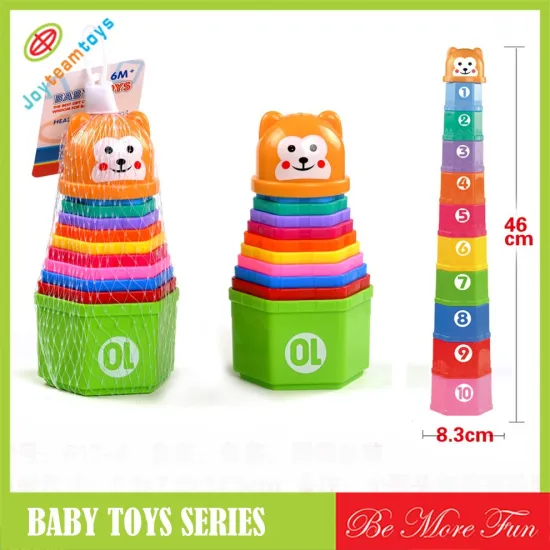 HOT SALE Top Quality Plastic Baby Stacking Cups with Promotions