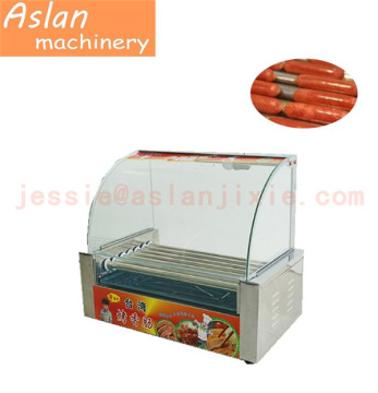 Commercial 11 Roller & 9 Roller Hot Dog Grill Machine with Bun Warmer and Corn Dog Waffle Maker