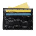 Pendatang baru YSURE Black Glossy Crocodile Card Holder