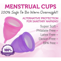 Copo menstrual do silicone reutilizável feito sob encomenda do alimento