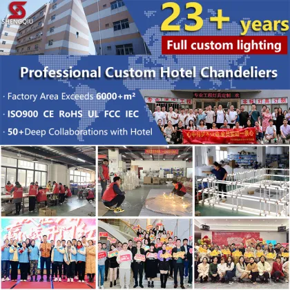 Customize Modern Luxury Crystal Empire Chandelier for Empire Hotel Lobby