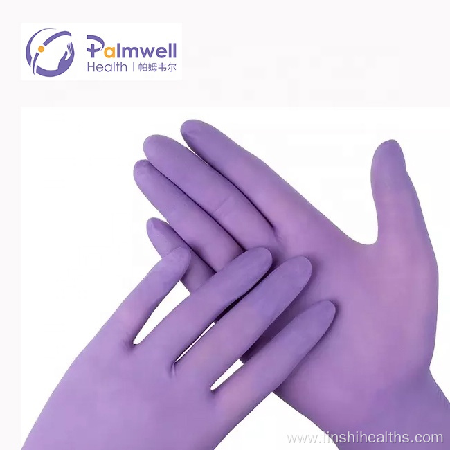 Household Nitrile Gloves Thickness Disposable Purple Color Nitrile Gloves house cleaning