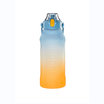 New frosted gradient water bottle 2 liter water bottle